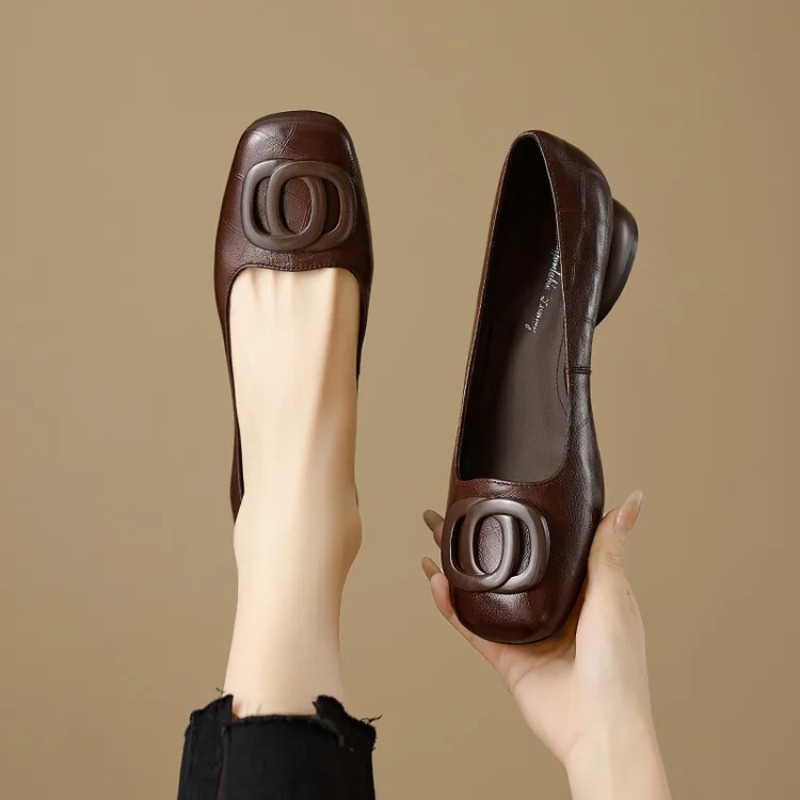 Women Fashion Store - French Style Women Shoes Pumps Leather