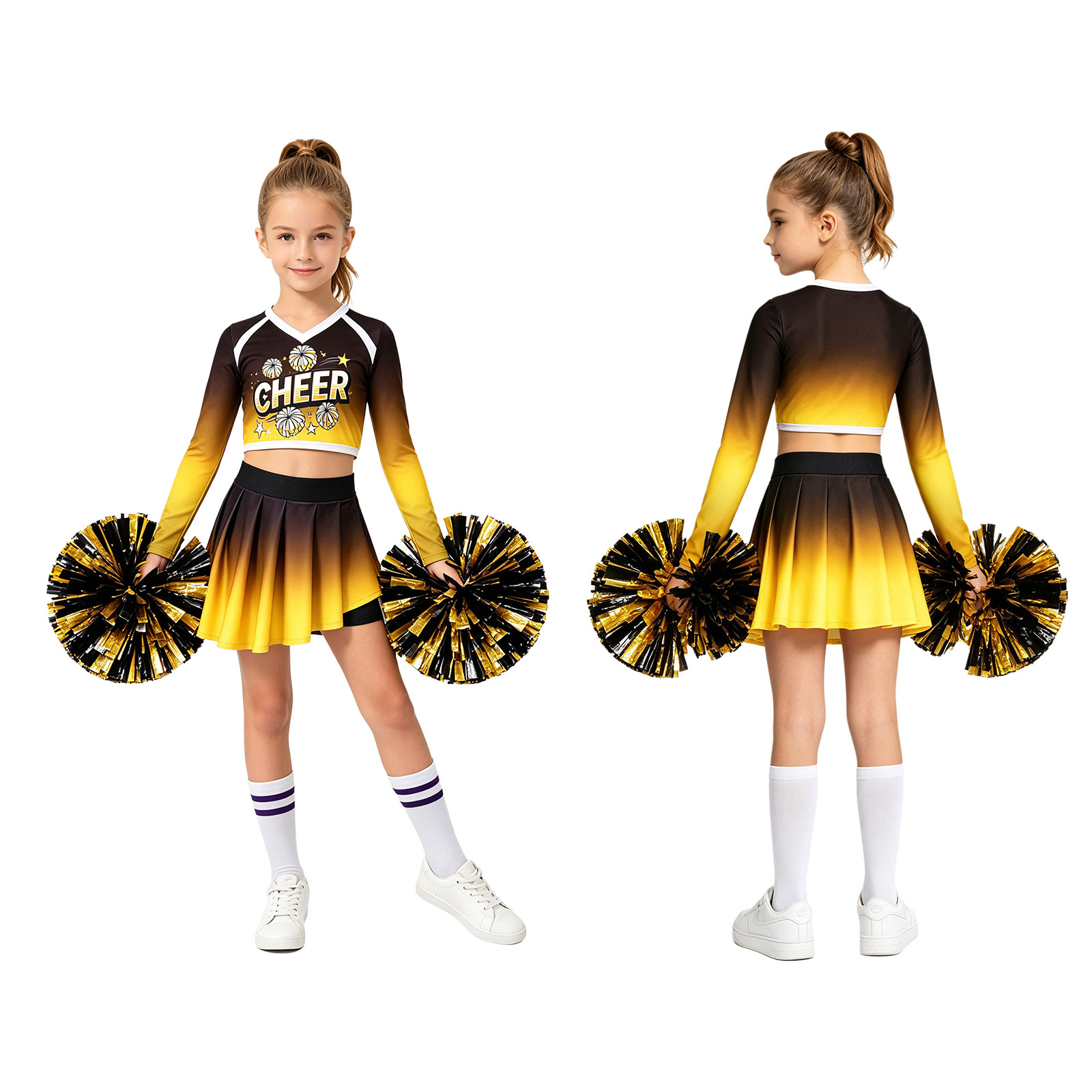 Pleated Skirt Women - Cheerleading Uniform Halloween Party Cheerleader Cosplay