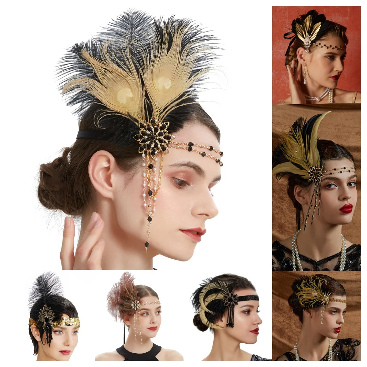 Rhinestone HairBand 1920s Vint - Women'S Fashion Of The 1920S ulasan dan harga