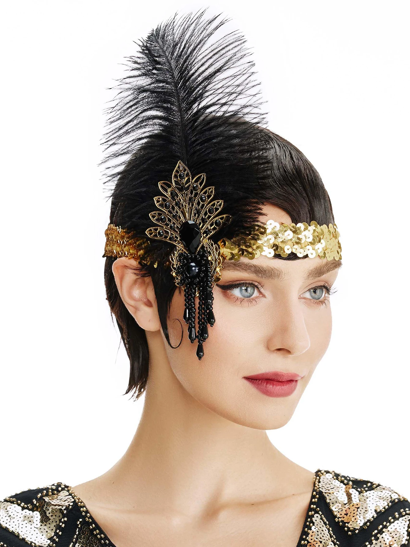 Rhinestone HairBand 1920s Vint - Women'S Fashion Of The 1920S ulasan dan harga