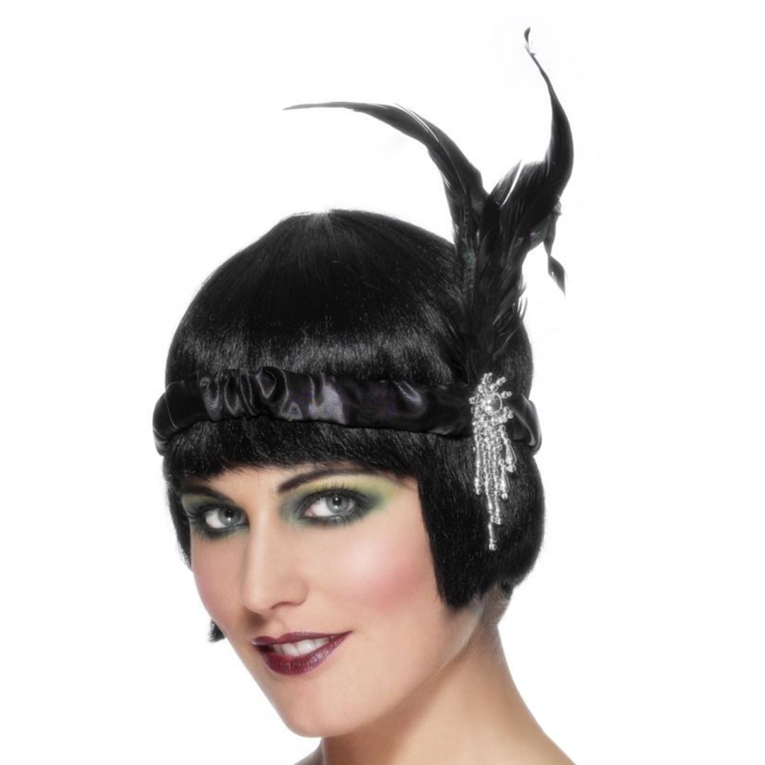Ladies Flapper Feather Headban - Women'S Fashion Of The 1920S ulasan dan harga