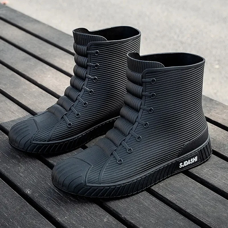 Couple Rain Boots Fashion Rubb - Women'S Fashion Gumboots ulasan dan harga