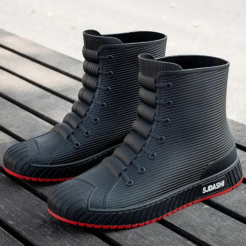 Couple Rain Boots Fashion Rubb - Women'S Fashion Gumboots ulasan dan harga