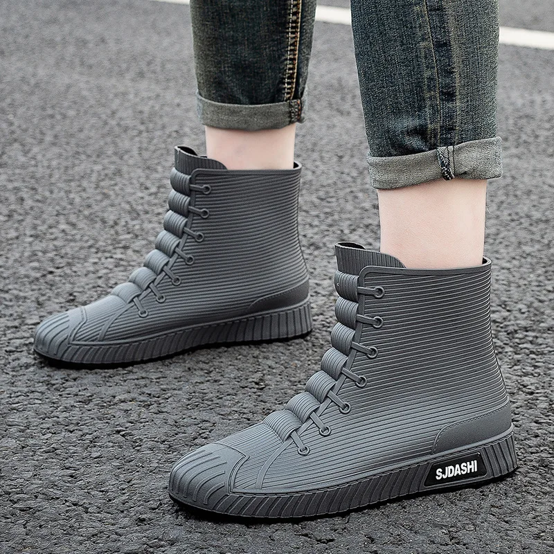 Couple Rain Boots Fashion Rubb - Women'S Fashion Gumboots ulasan dan harga