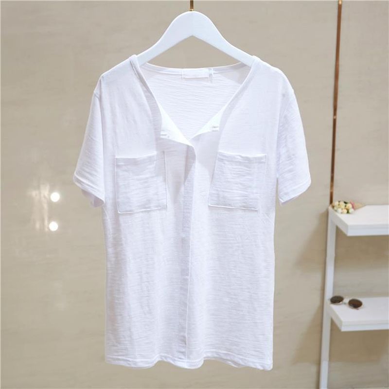 Summer Trend Slub Cotton T Shi - Women'S Fashion Trends 2026 Spring Summer ulasan dan harga