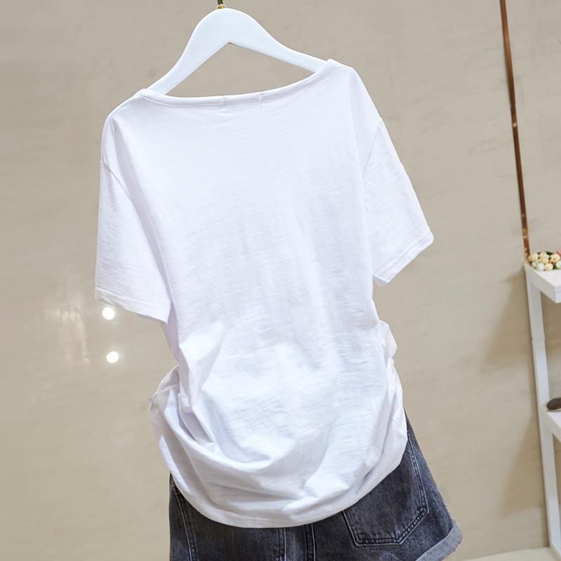 Summer Trend Slub Cotton T Shi - Women'S Fashion Trends 2026 Spring Summer ulasan dan harga