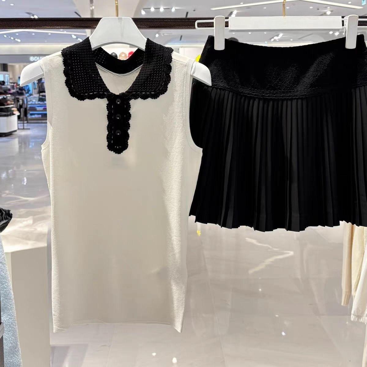 Women Lapel Knit Golf Vest 202 - Women'S Fashion Vest Tops ulasan dan harga
