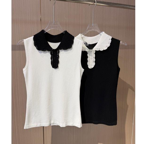 Women Lapel Knit Golf Vest 202 - Women'S Fashion Vest Tops ulasan dan harga
