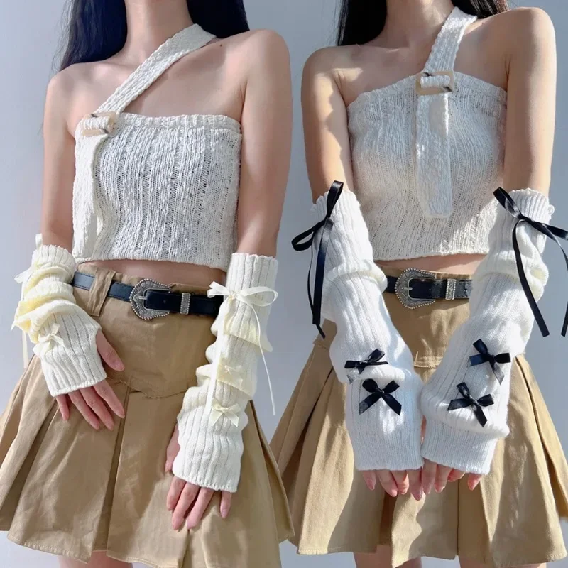 Female Y2K Fashion Arm Warmers - Women Fashion Gloves ulasan dan harga