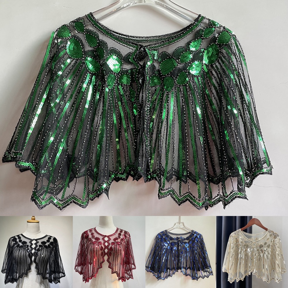 Fashion Women 1920s Shawl Bead - Women'S Fashion Of The 1920S ulasan dan harga
