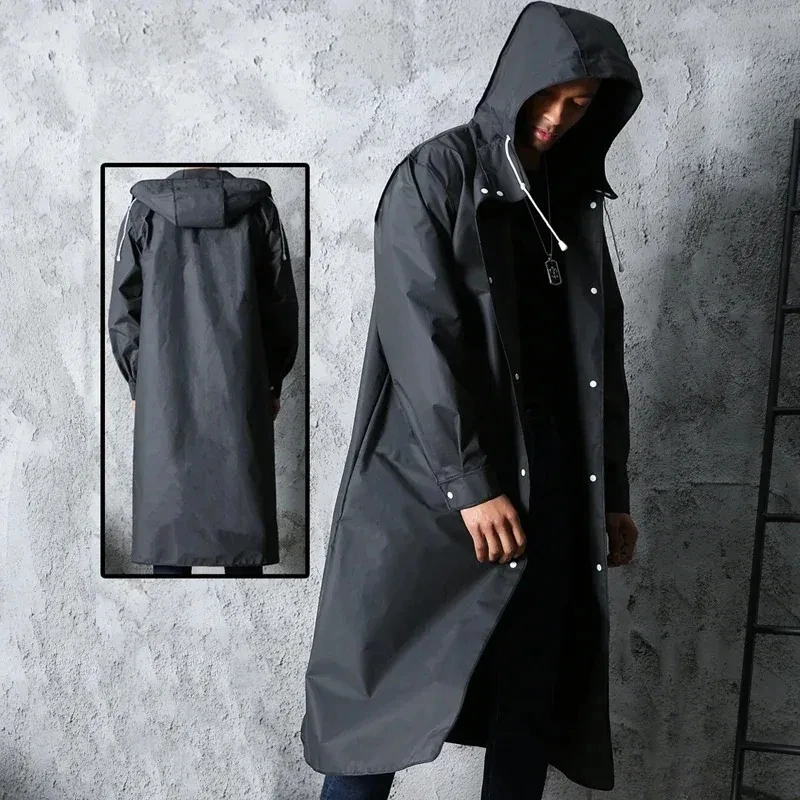 Black Fashion Adult Waterproof - Women'S Fashion Raincoat ulasan dan harga