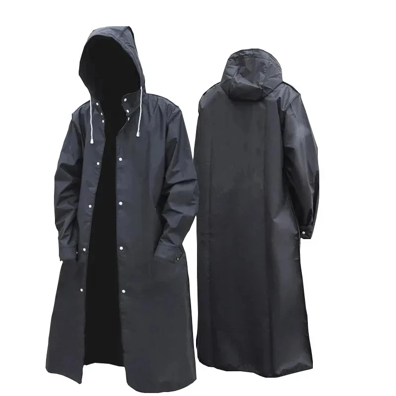 Black Fashion Adult Waterproof - Women'S Fashion Raincoat ulasan dan harga