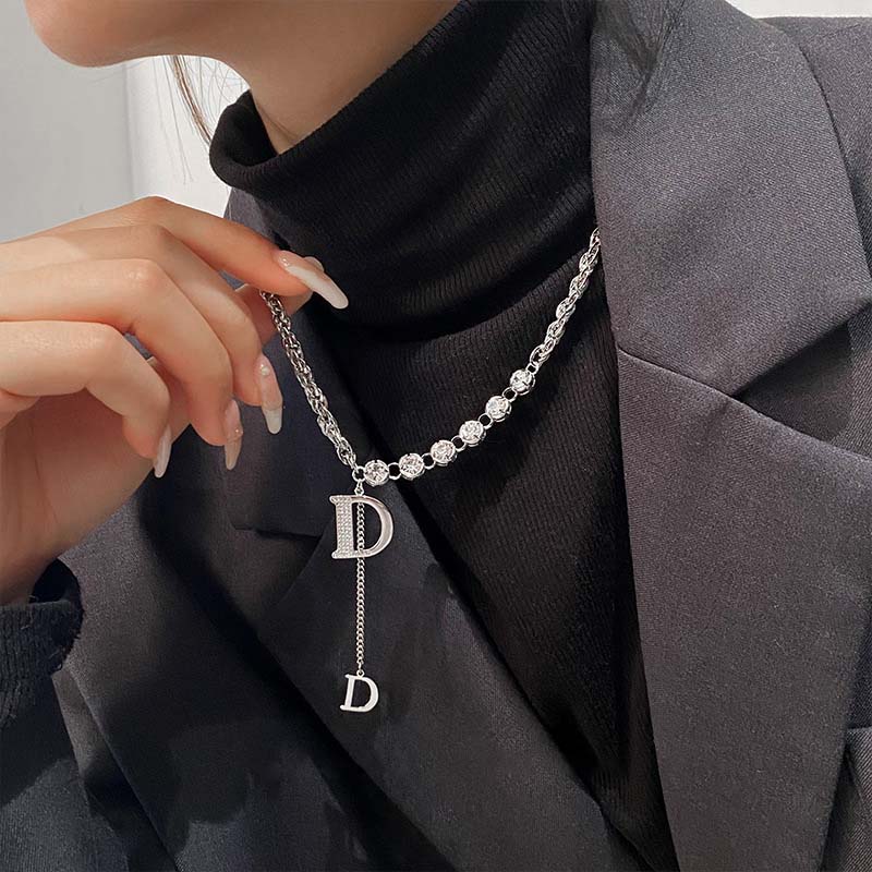 Letter Replica Designer Choker - Women Fashion Brand Logo ulasan dan harga