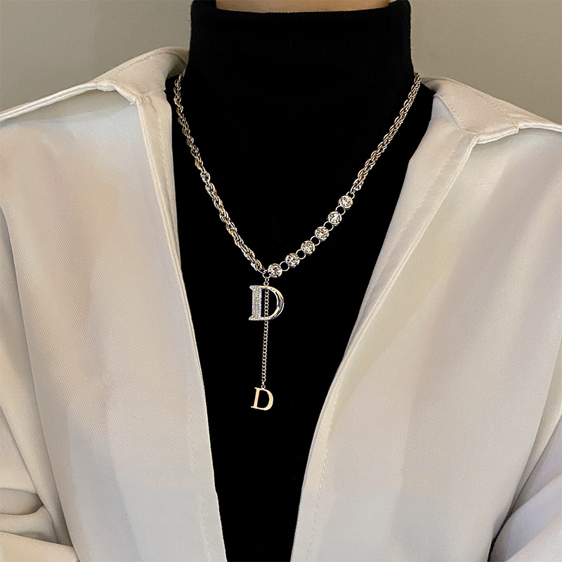 Letter Replica Designer Choker - Women Fashion Brand Logo ulasan dan harga