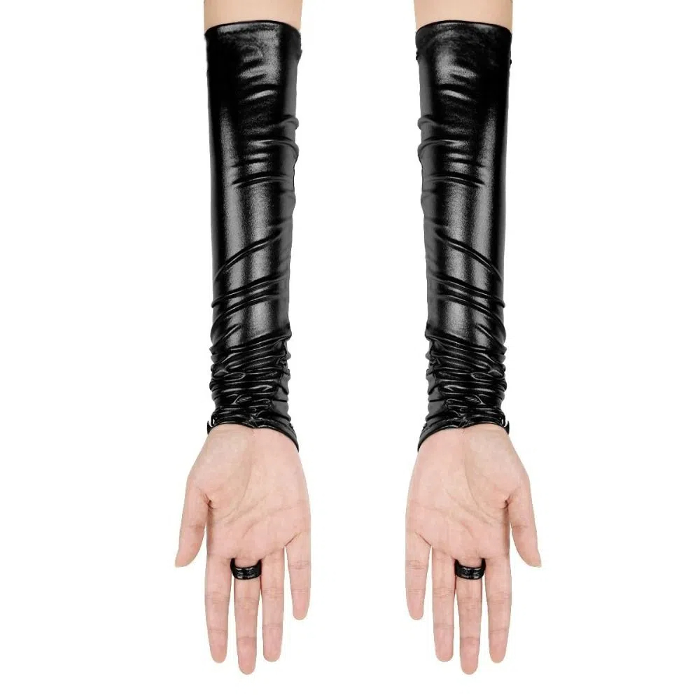 Fingerless Design Women Latex  - Women Fashion Gloves ulasan dan harga