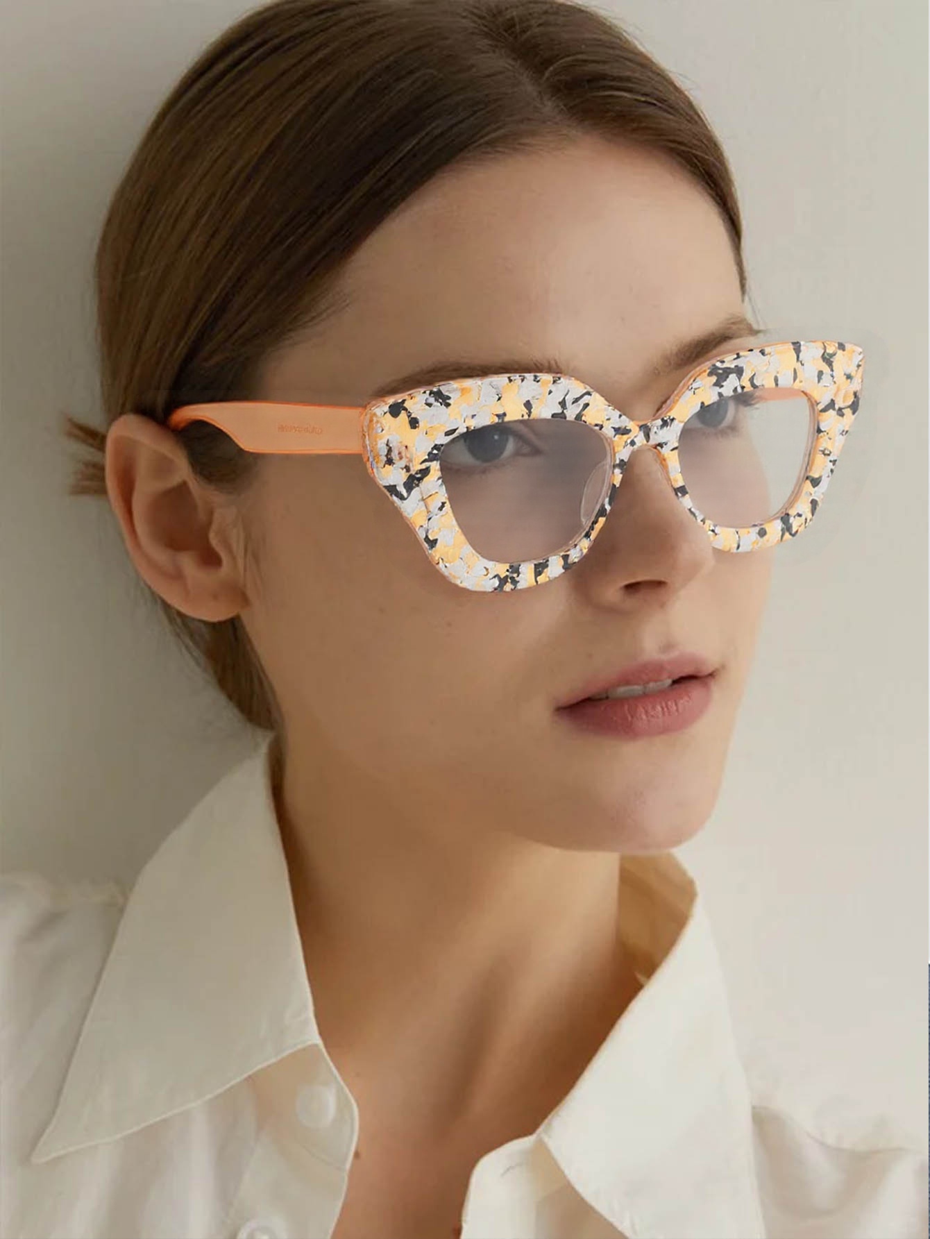 Large Frame Cat-Eye Floral Gla - Women'S Fashion Glasses Non Prescription ulasan dan harga
