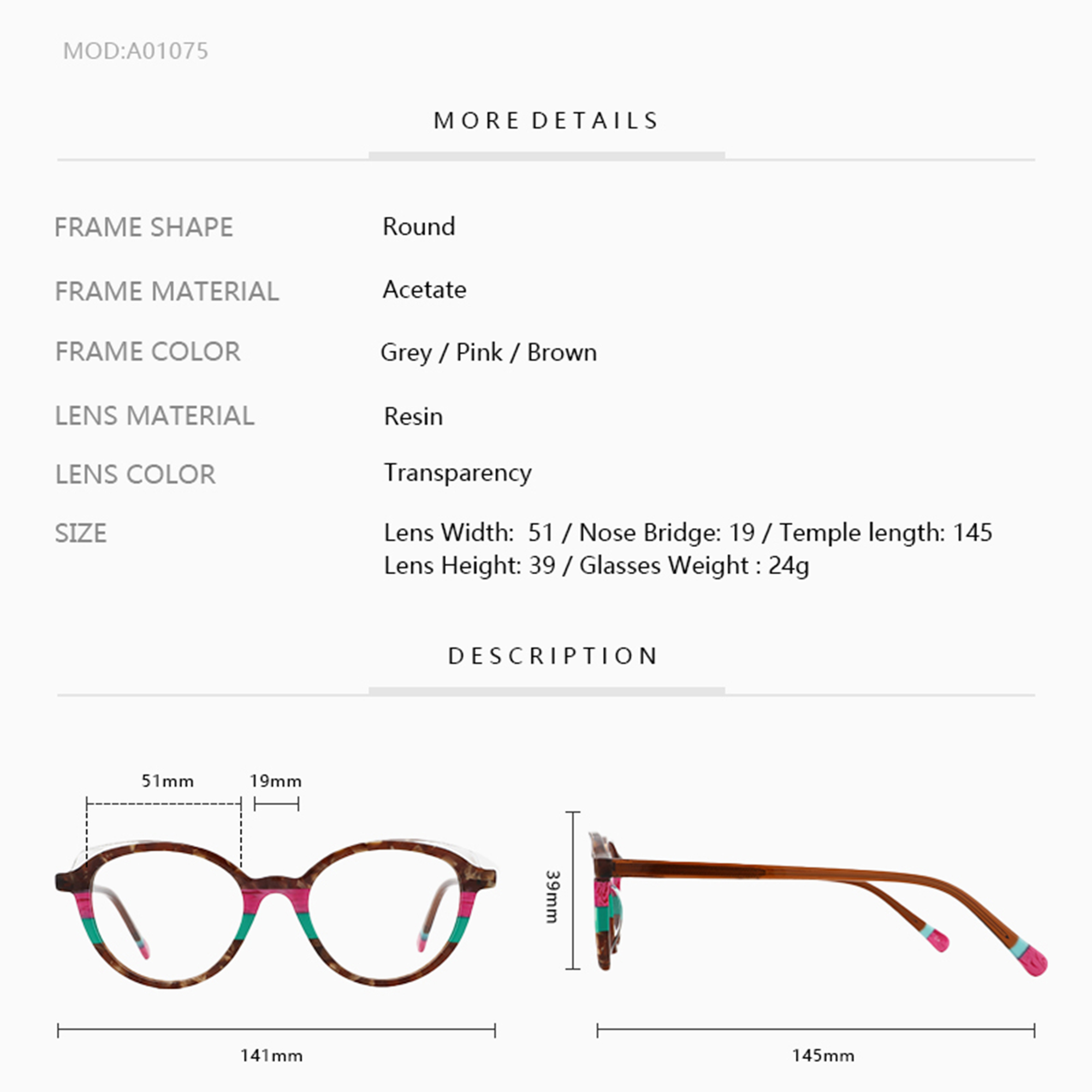 ZENOTTIC Design Women Oval Ace - Women'S Fashion Glasses Non Prescription ulasan dan harga