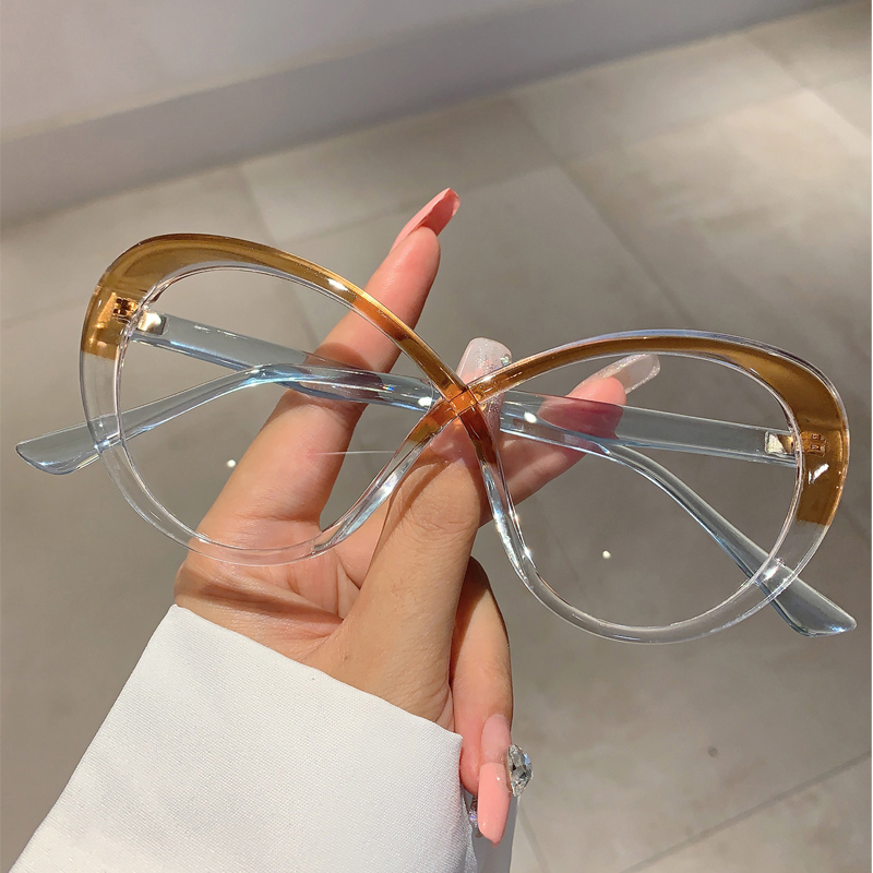 KAMMPT Oversized Oval Eyeglass - Women'S Fashion Glasses Non Prescription ulasan dan harga
