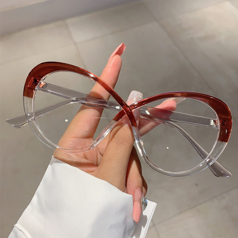 KAMMPT Oversized Oval Eyeglass - Women'S Fashion Glasses Non Prescription ulasan dan harga