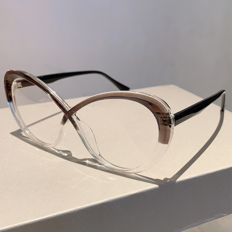 KAMMPT Oversized Oval Eyeglass - Women'S Fashion Glasses Non Prescription ulasan dan harga
