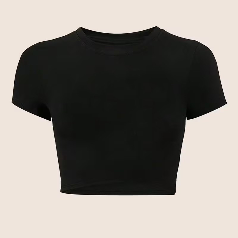 Spring Summer Crew Neck Croppe - Women'S Fashion From The 90S ulasan dan harga