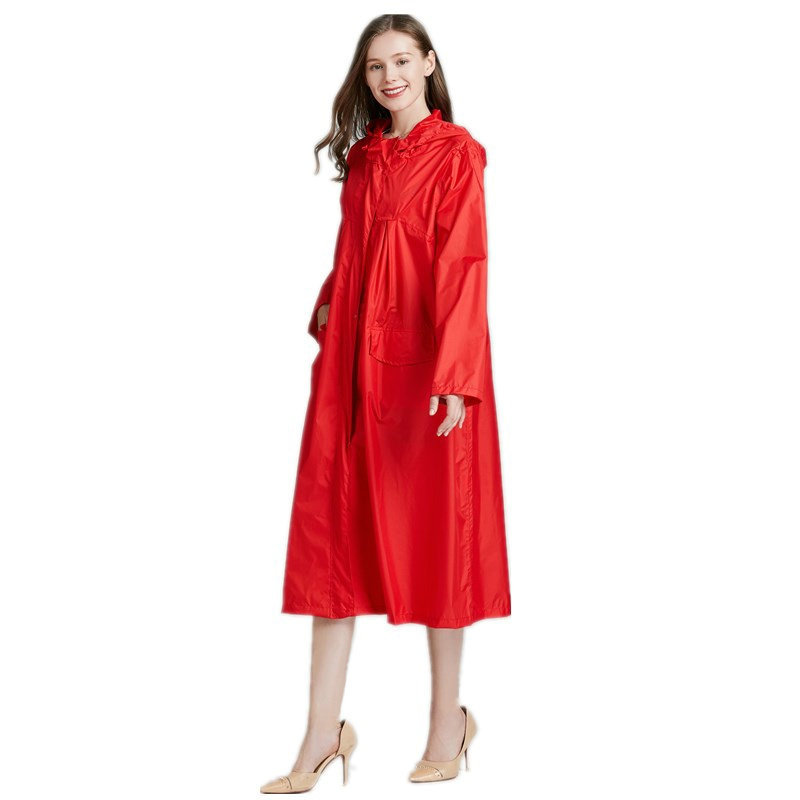 Women Lightweight Red Black Br - Women'S Fashion Raincoat ulasan dan harga