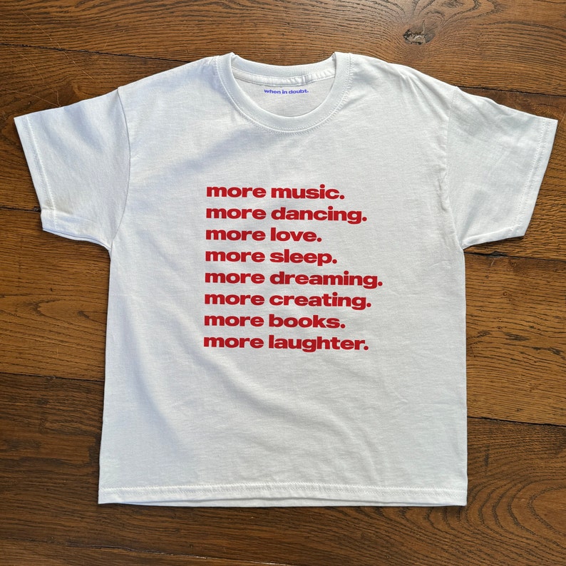 More Music More Dancing T-shir - Women'S Fashion From The 90S ulasan dan harga