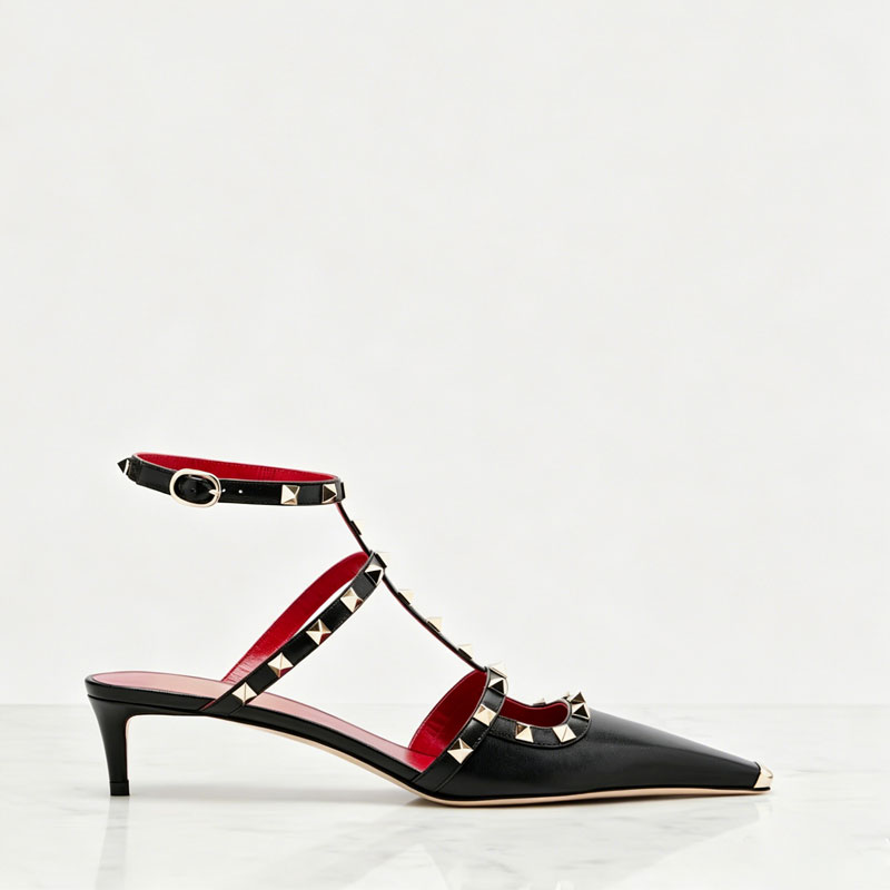 2026 Women's Rivet Low Heel Sq - Women'S Fashion Show ulasan dan harga