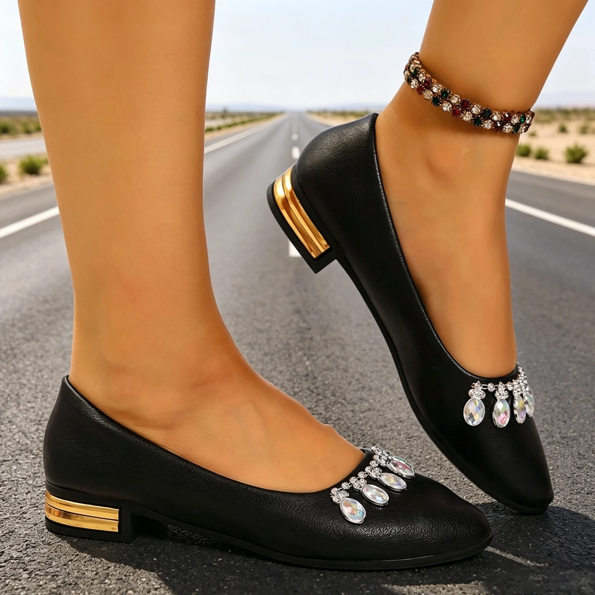 Women Flats Pointed Toe Ballet - Women Fashion Store ulasan dan harga