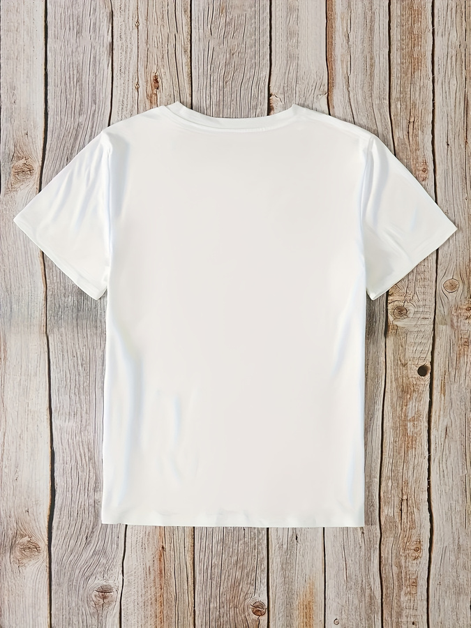 Cartoon Donut Print T-shirt, S - Women'S Fashion Trends 2026 Spring Summer ulasan dan harga