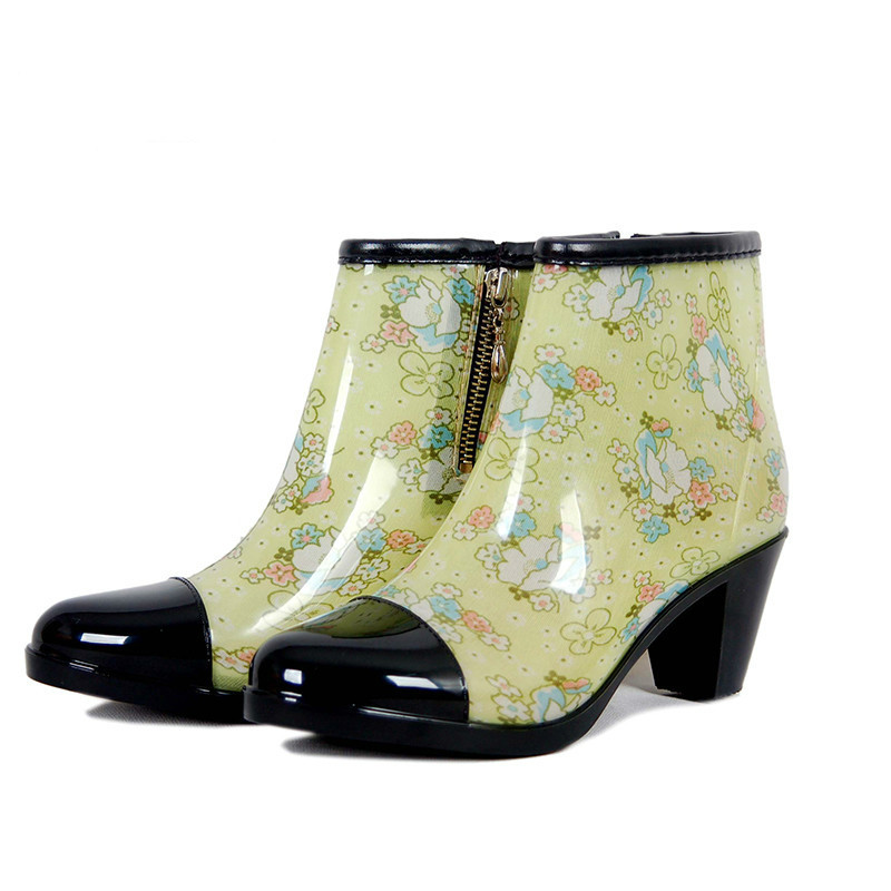 Side Zipper Fashion Rain Boots - Women'S Fashion Gumboots ulasan dan harga