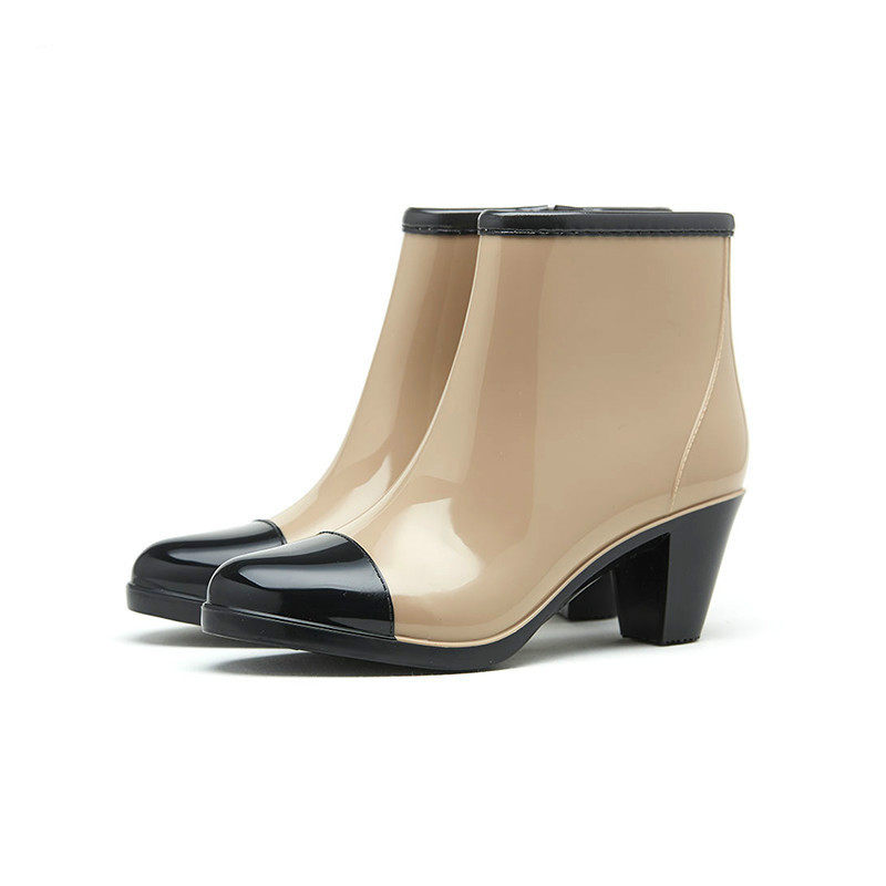 Side Zipper Fashion Rain Boots - Women'S Fashion Gumboots ulasan dan harga