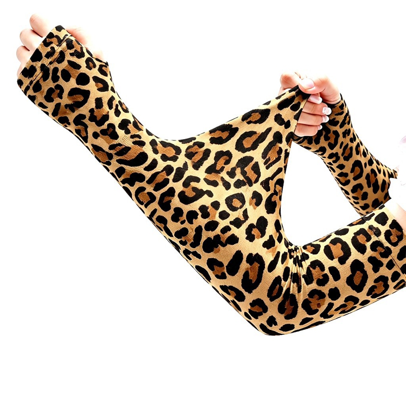 Fashion Leopard Long Fingerles - Women Fashion Gloves ulasan dan harga