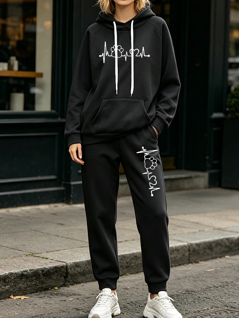 Fashion Women's 2 Pcs Sets Aut - Women'S Fashion Sweatshirts ulasan dan harga