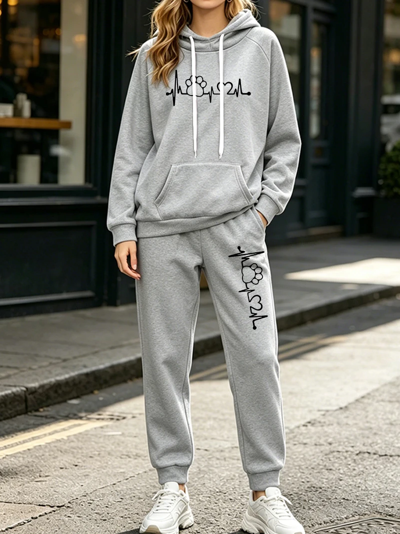 Fashion Women's 2 Pcs Sets Aut - Women'S Fashion Sweatshirts ulasan dan harga