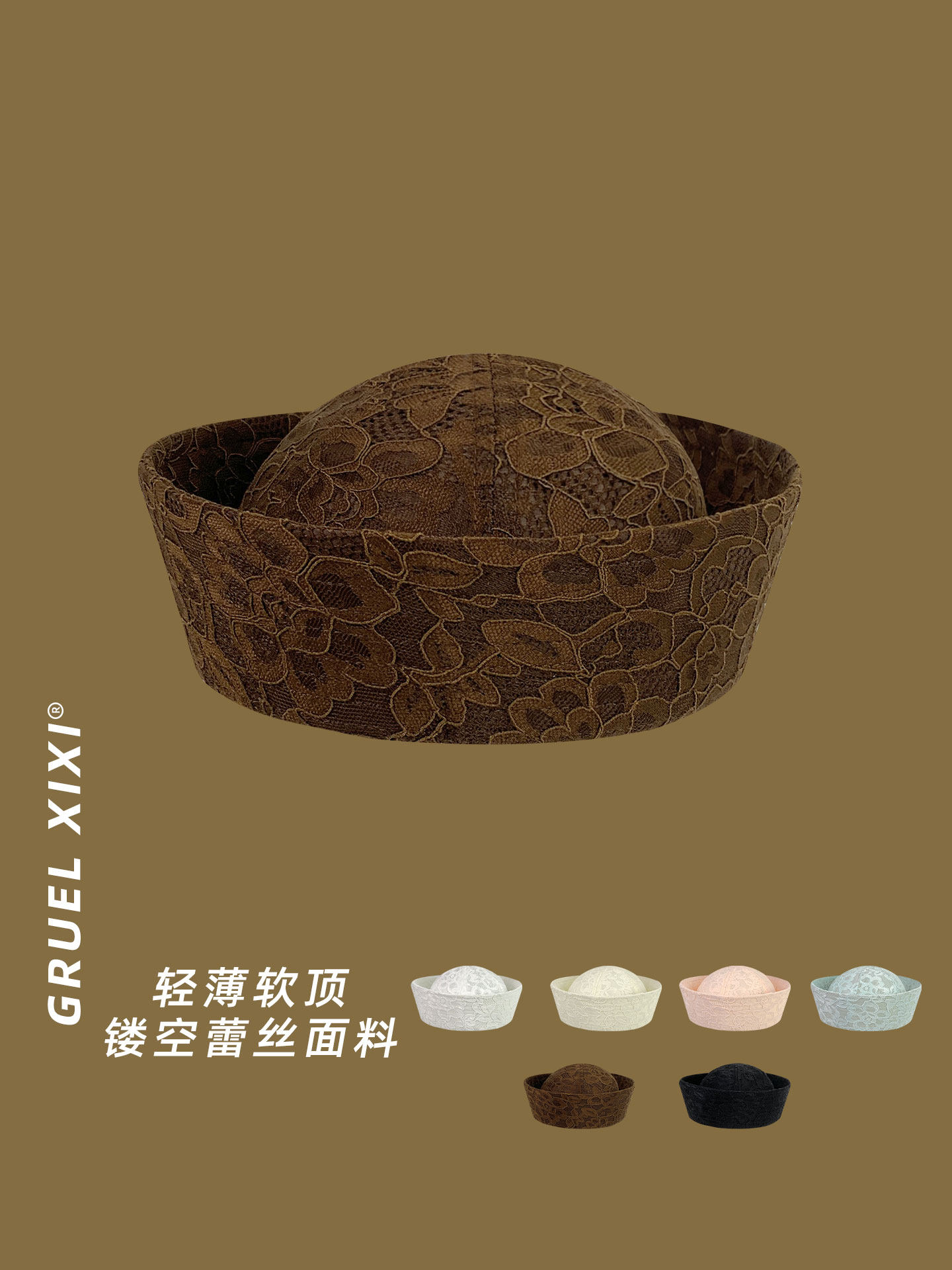 Korean Style Lace Hollow Out S - Women'S Fashion Visor ulasan dan harga