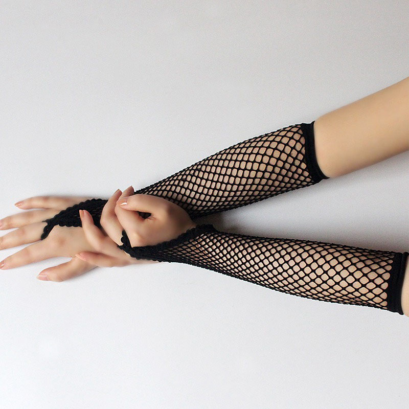 Black New Women Long Fishnet G - Women'S Fashion Gloves ulasan dan harga