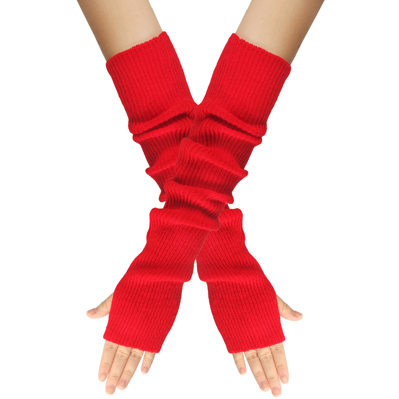 Autumn and Winter Knitted Glov - Women'S Fashion Gloves ulasan dan harga