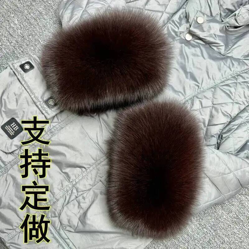 Ladies fox fur Arm Warmers Set - Women Fashion Gloves ulasan dan harga