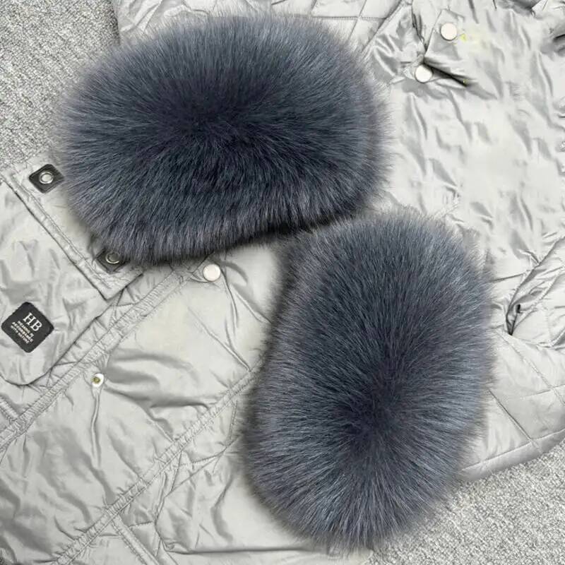 Ladies fox fur Arm Warmers Set - Women Fashion Gloves ulasan dan harga