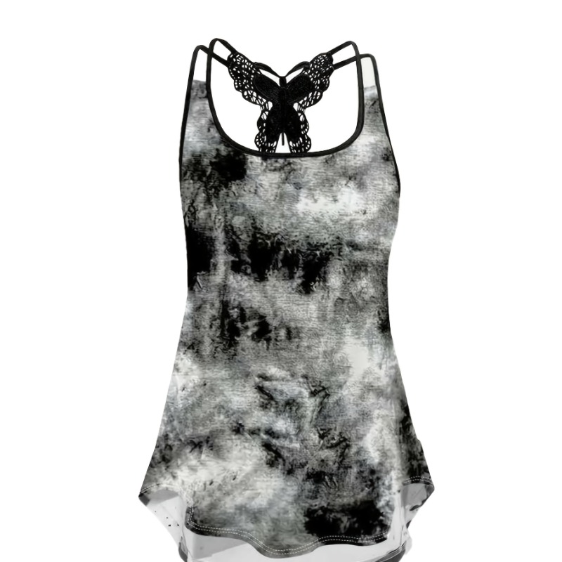 Plus Size 1XL-5XL Print Tank T - Women'S Fashion Vest Tops ulasan dan harga