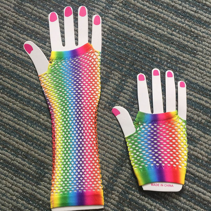 1 Pair Women Long Fishnet Net  - Women Fashion Gloves ulasan dan harga