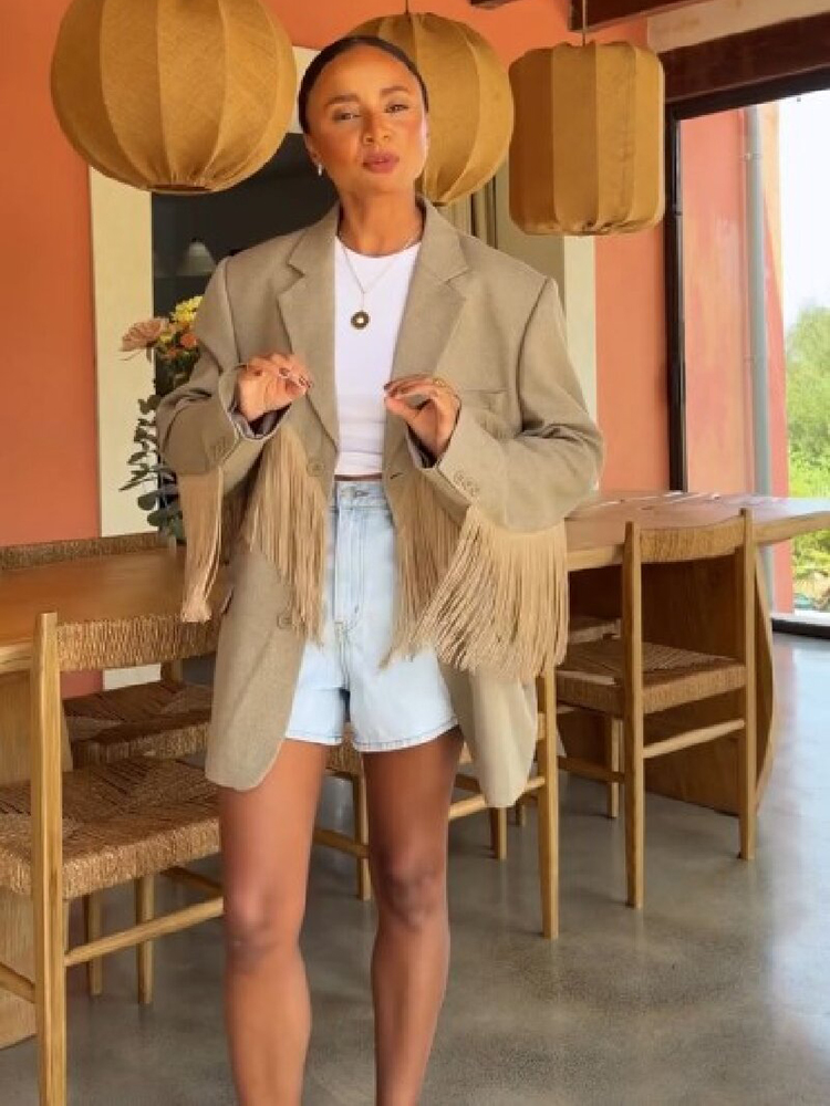 Autumn Fashion Lapel Blazer Ja - Women'S Fashion Trends 2026 Spring Summer ulasan dan harga