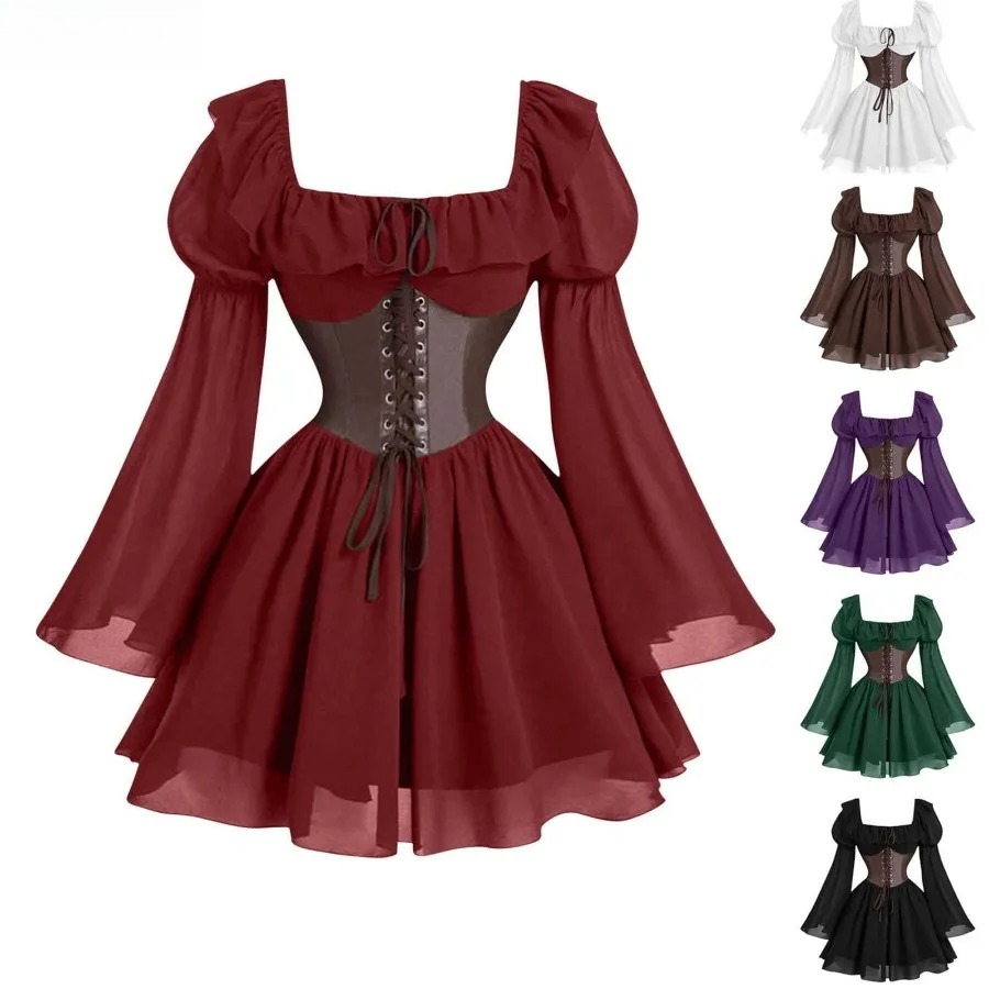Medieval Dress Renaissance Per - Women'S Fashion Renaissance Period ulasan dan harga
