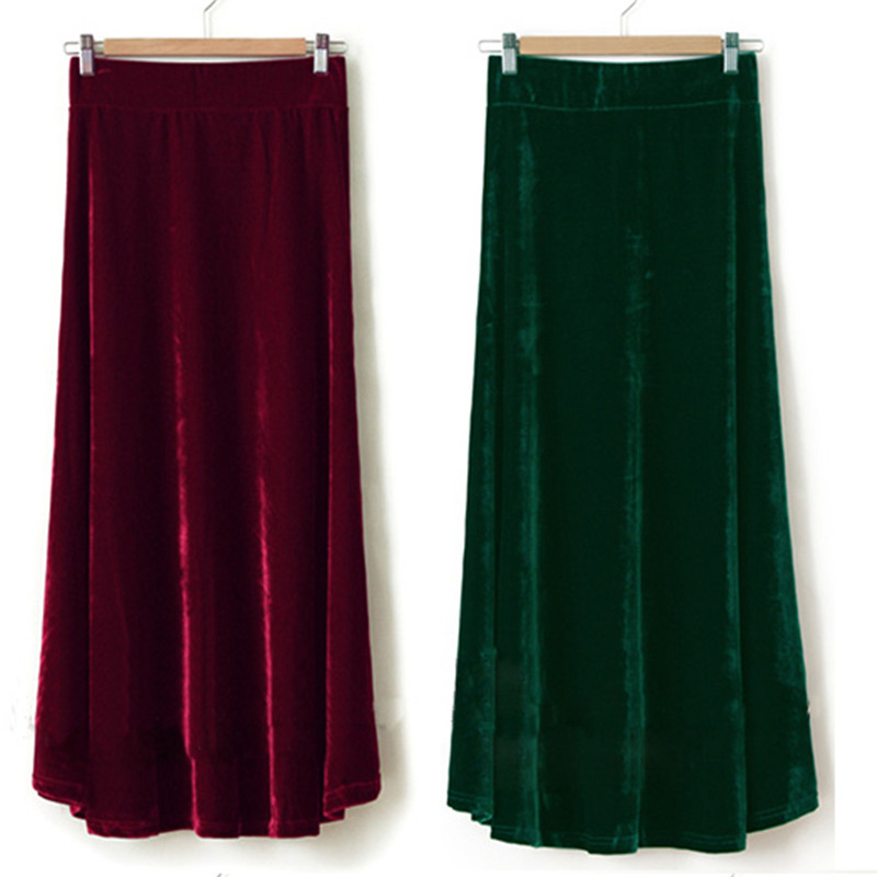 TIYIHAILEY-Women's Velour Plea - Pleated Skirt Women ulasan dan harga