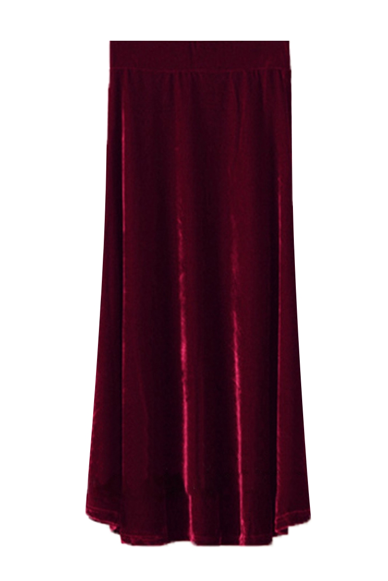 TIYIHAILEY-Women's Velour Plea - Pleated Skirt Women ulasan dan harga