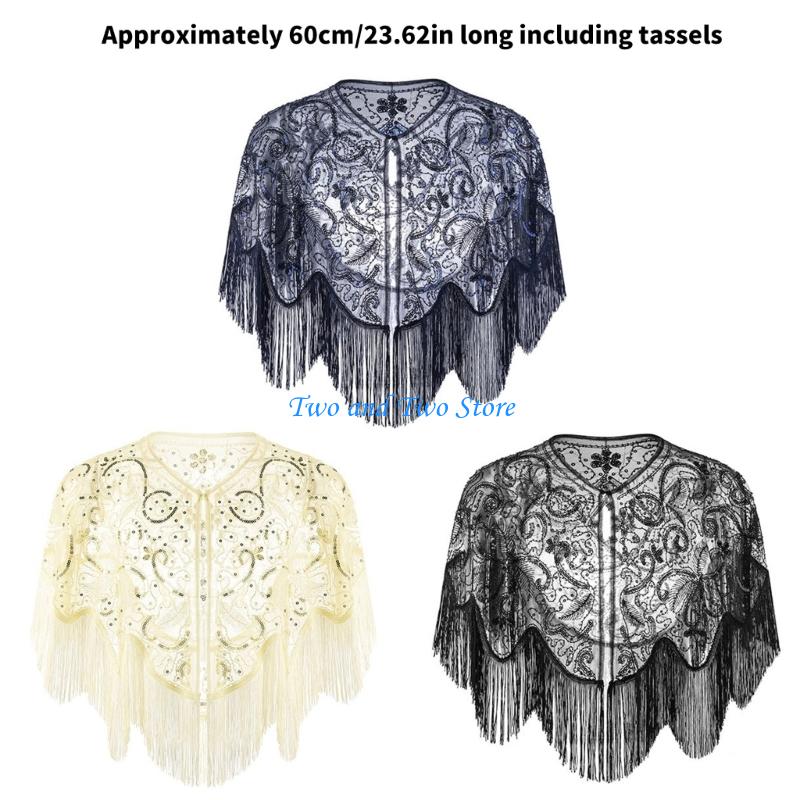 HX6F Sparkling Sequined Capele - Women'S Fashion Of The 1920S ulasan dan harga