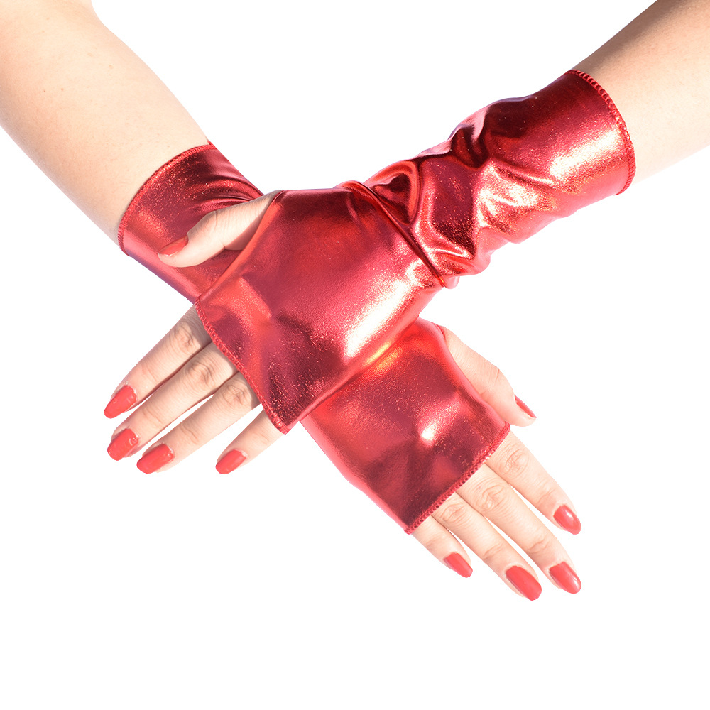 1Pair Women's Faux Patent Leat - Women Fashion Gloves ulasan dan harga