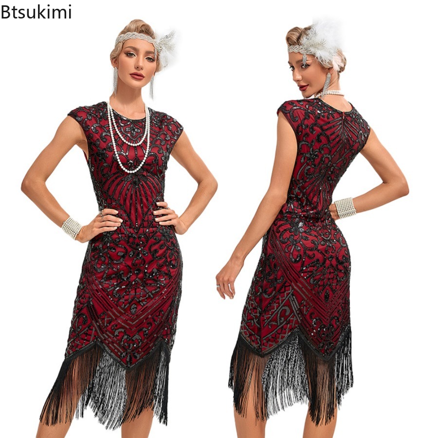 Summer Women Vintage Sequined  - Women'S Fashion Of The 1920S ulasan dan harga