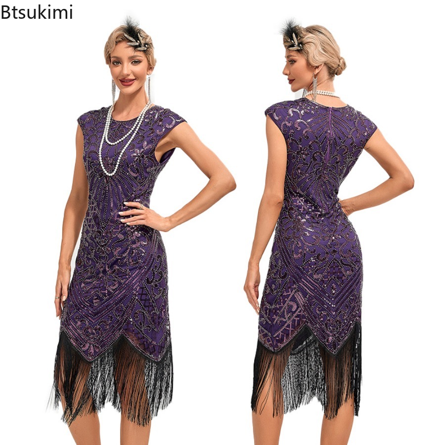 Summer Women Vintage Sequined  - Women'S Fashion Of The 1920S ulasan dan harga